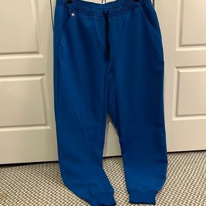 Royal blue men’s joggers scrub bottoms XL